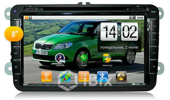 Магнитола iBix Skoda Fabia Магнитола iBix Skoda Fabia