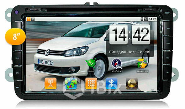 Магнитола iBix VW Touran Магнитола iBix VW Touran
